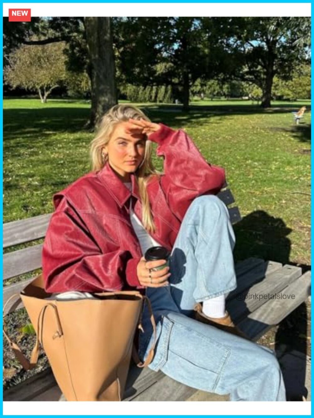 Faux Leather Jacket Women Zip Up Motorcycle Biker Coat Oversized Streetwear Y2k - Picture 3 of 6